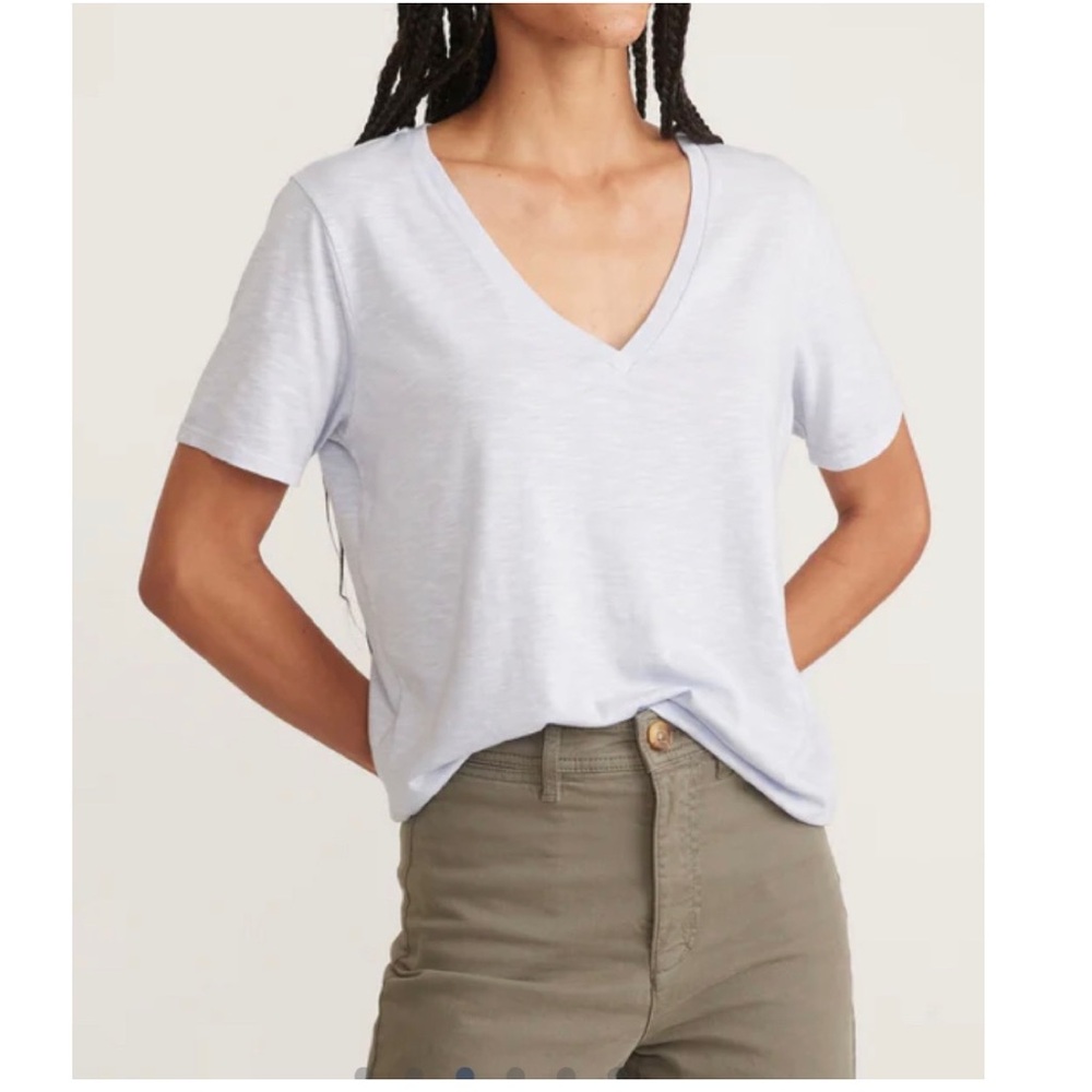 Marine Layer Boyfriend V-Neck Tee Short Sleeve Women’s T-Shirt in Size XS